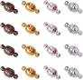 PH PandaHall Brass Magnetic Clasps Mixed Color Round Magnet Converter Jewelry Clasps Buckle Ball for Bracelet Necklace Jewelry DIY Making