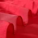 Skinny Silk Like Hair Scarf for Women Head Wrap Ribbon Handbag Neck Satin Scarves Gift Packed (Red)