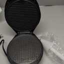 Waffle Cone Maker and Ice Cream Cone Maker with Cone Roller, 1000W Double Side Even Heating Thin Waffle Maker, Makes Crispy Waffle Cones, 7.5" Nonstick Plate Waffle Cone Maker Machine, Easy to Clean (Black)