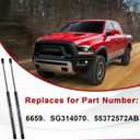EKALA 6659 Front Hood Struts Shock Lift Supports for Dodge Ram 2009-2010 1500/2500/3500, for Ram 2011-2017 1500/2500/3500 Replacement SG314070 2PCS