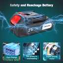 6-Inch Mini Cordless Chainsaw, Battery Powered Hand Held Electric Saw, High Speed Portable Saw for Tree Trimming, Branch Pruning, Wood & Soft Metal Cutting, Automatic Lubrication and Safety Protection