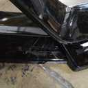 Front Bumper Lip W/Light Compatible with Honda Civic Hatchback Si Sedan 2017-2021, Air Dam Spoiler Splitter with LED Daytime Running Lights (Carbon Fiber Pattern)