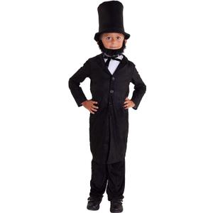 Morph Costumes Abraham Lincoln Costume For Kids - Presidents Day Halloween Outfit For Boys, Historical Dress Up (Small)