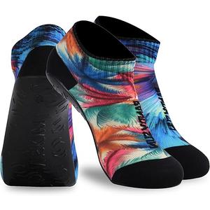 RANDY SUN Barefoot Quick-Dry Sand Beach Socks, Breathable Seamless Yoga Sock With TPE Sole, Size 25
