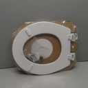 BEMIS 500EC 390 Toilet Seat with Easy Clean & Change Hinges, 1 Pack Round, Cotton White