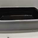 IRIS USA Cat Litter Box XX-Large Open Top with High Sided Walls Tall Scatter Shield Scoop Included Easy Clean Plastic Pan for Big Cats Kittens Multi-Cat Households 30"L x 20"W x 14"H Black