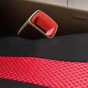 Flying Banner Car Seat Covers Front Set Breathable Mesh Seat Protector Fabric Polyester Cover Easy Installation SUV CAR Woman Lady Femal (Front Set, Black Red)