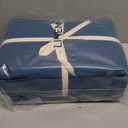 SONORO KATE 100% French Pure Linen Sheets, Breathable and Durable Line Sheets, Anti-Tear Line Bed Sheets, Machine Washable, 16 Inch Deep Pocket - 4 Piece (Navy Blue, California King)