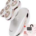 Electric Razors for Women Legs: Rechargeable Shaver with Detachable Head - Waterproof Wet Dry Lady Hair Remover - Applicable to Legs and Arms