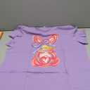 Easter Shirts for Women Happy Bunny Shirt Cute Rabbit Graphic Tee Funny Easter Gifts Short Sleeve Tops Purple, XXL