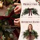 Rotroyce 36 Inch Large Christmas Olive Swag, Mirror Garland Wreath