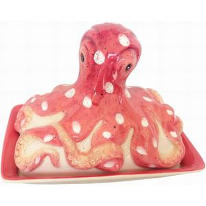 Blue Sky Clayworks 17629 Octopus Butter Dish, 5-inch Height
