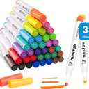 maxtek Dry Erase Markers Chisel Tip, 38 Count, 17 Assorted Colors, Low Odor Whiteboard Markers Dry Erase, Colored Markers Bulk