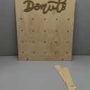 Donut Wall Display Stand, Reusable Food Buffet Board Holder for Grow Up Party, Wedding, Baby Shower Decorations, Fits 20 Doughnuts