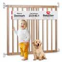 BabyDan MultiDan, 23.9"-40.", Extendable Stair Gate/Baby Gate/Safety Gate, Wood, Made in Denmark - (Pet Gate/Dog gate)