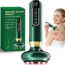 Lymphatic Drainage Massager Electric Gua Sha Anti Kit for Cellulite Massage Tool Cavitation Remover for Legs Handheld Smart Cupping Device Reviews Back and Arm Ventosas Para Masaje Muscular (Green)