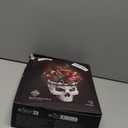 iATOM Skull Roses Flower Bouquet Building Set, Botanical Collection Kit for Adult Women, Gift for Valentines Day for Her/Girlfriend/Mom/Wife/Couple, Goth Horror Skeleton Pot Home Table Decor Aesthetic