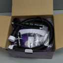 4-in-1 Electric Balloon Pump for All Balloons, Inflatables, and Sports Balls, Triple Inflating Ports for Latex Foil 260q Mylar Balloon, Inflator Deflator for Air Beds Pool Floats Yoga Balls (purple)