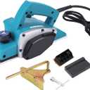 Electric Handheld Planer,16000RPM 110V Portable Handheld Wood Planer Woodworking Power Tool for Home Furniture, Planing Depth 1mm