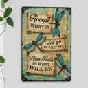 Vintage Dragonfly Gifts Dragonfly Metal Tin Sign for Gardens Greenhouse Living Room Bedroom Yard Cottage Outdoor Decor Bathroom Signs Home Decoration (Generic17)