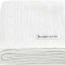 Muslin Swaddle Blankets for Baby, Unisex Baby Boys Girls Essentials, Large 47 x 47 inches, Boho Receiving Blankets Newborn Registry Must Haves (White, Simple)