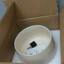 LE TAUCI Ceramic Planter, 10 Inch Plant Pot with Drainage Hole & Saucer  Durable Indoor Planter for Modern Home Decor, Reactive Glaze Beige