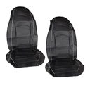 PU Leather Car Interior Front Seat Full Covers Cushions Protectors Universal