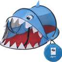 Pop up Tent for Kids, Foldable Shark Play Tent Kids Playhouse with Storage Bag Toddler Tents Indoor Outdoor Toy Tent for Boys Girls Ages 3 4 5 6 Birthday