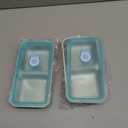 MAROJEIF Grab and Go Snack Containers, Stainless Steel Double Compartment Snack Containers with Lids, Reusable Condiment Container-Dishwasher Safe,Travel & Outdoor Camping Food Storage (2pcs)