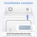 WPW10717210 W11778253 Clothes Dryer Lint Screen Replacement Parts Fits for Whirlpool Kenmore Maytag Dryer Lint Filter W11607443 8557882 8558459 348846 348851 689465 8557857 8559787