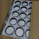 24pcs Spice Jars with180 Labels,Glass Spice Jars, Seasoning Containers,Seasoning Organizer,Include black metal lid, pen, grinder, stainless steel funnel, two type inner plugs