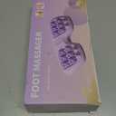 Portable Double Foot Massage Roller Three Massage Techniques & Dual Foot Acupressure Therapy, Relieves Plantar Fasciitis Pain,Tight Muscles Sore Feet, for Home Office Use (Purple)