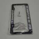Metal License Plate Frame Ashamed What I Did for Klondike Bar Humor Funny Metal Car Accessories Black 2 Holes 1 Frame