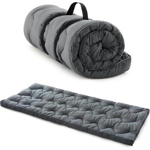 Jamdok Cot Mattress Topper for Camp Cot/Rv Bunk/Narrow Twin Beds(75X30),Thickened Quilted Cot Pad,Lightweight Foldable Sleeping Mat for Traveling Hiking Backpacking,Portable