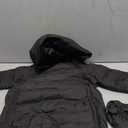 Waterproof Down Filled Baby Snowsuit Fleece Lined Winter Coat, Light Weight, With Gloves&Shoes (6-9 Months, Black)