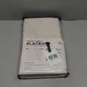 100% Blackout Shield Linen Blackout Curtains for Bedroom 84 Inches Long, Back Tab/Rod Pocket Living Room Drapes, Thermal Insulated Blackout Curtains 2 Panels Set, 50" W x 84" L, Cream