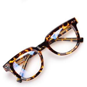 OPTOFENDY Oversized Blue Light Blocking Glasses for Women, Fashion Square Computer Eyeglasses (Tortoise)