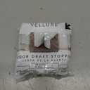 Vellure Door Draft Stopper for Bottom of Door - Premium Door Sweep for Bottom of Door/Weather Stripping Door Seal (Save Energy  installs Quickly and Easily) Door Strip Ideal for (white)