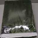 MIULEE Olive Green Velvet Curtains 90 inches Long, Pinch Pleated Blackout Drapes with Hooks, Thermal Insulated Pinch Pleat Panels for Bedroom Living Room, 2 Panels