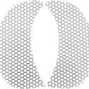 Motorcycle Fairing Mesh Grill Side Vent Screen for Harley Road Glide 2015-2024 Custom FLTRX Special FLTRXS Glide Ultra FLTRU FLTRUSE (Chrome)