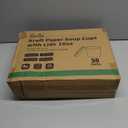 [50 Pack Soup Containers with Lids, Disposable To Go Containers Kraft 16oz Paper Soup Bowls with Lid for Hot Drinking, Food, Ice Cream (50sets, 16 oz)