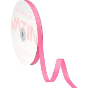 VATIN Light Hot Pink Grosgrain Ribbon, 3/8" x Continuous 50 Yards, Pink Polyester Grosgrain Ribbon,Use for Bows DIY Hair Accessories, Gift Wrapping, Craft and Sewing