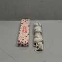 Christmas Tree Topper, 40x13 Inches Toppers Bow with Glitter Satin Mesh Streamer and Patterned Ribbon, Christmas Tree Topper Bow for Christmas Home Decoration (White)