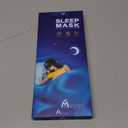 Mavogel Cotton Sleep Mask - 100% Handmade, Light Blocking Sleep Eye Mask with Updated Bending Nose Design, Soft Sleeping Mask for Women Men, for Sleep/Office/Naps, Includes Travel Pouch (Starry Blue)