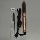 Thermal Brush, Heated Round Brush & Curling Iron with Ceramic Ionic Technology, Hair Tools for Volumizing & Styling, Travel-Friendly Hot Comb with Adjustable TemperatureGold 1 inch