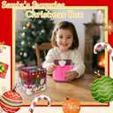 2025 Kids Box  DIY Christmas Organizer Bucket with Stickers & Mini Toys, Fidget Toy Pack, Multi-Item Fidget Toys, Creative Holiday Craft Kit for Girls Boys, Santa & Snowman Storage Bucket for Kids