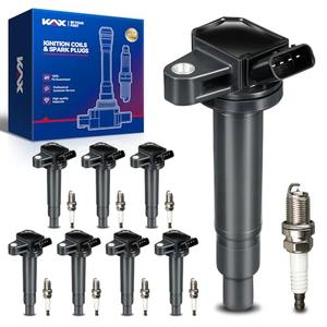 OEM Performance Set of 8 UF230 Ignition Coils & Double Iridium Spark Plug Compatible with Toyota Tundra Sequoia 4Runner Land Cruiser Lexus GX470 SC430 LS430 LX470 GS430