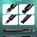 Struts AUTOMUTO Shock Absorbers - Fits Ford E-150 (2007), E-250 (2003-2007, 1992-2002) Econoline - Front & Rear Auto Shocks (344371, 345080) 4 Packs