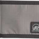 Ultra Slim Nylon Mens Wallet  Durable Bifold Wallets for Men with Money Compartments, ID Window and Card Holder - Premium Wallet for Protection - Travel Safe Men's Wallet - Grey