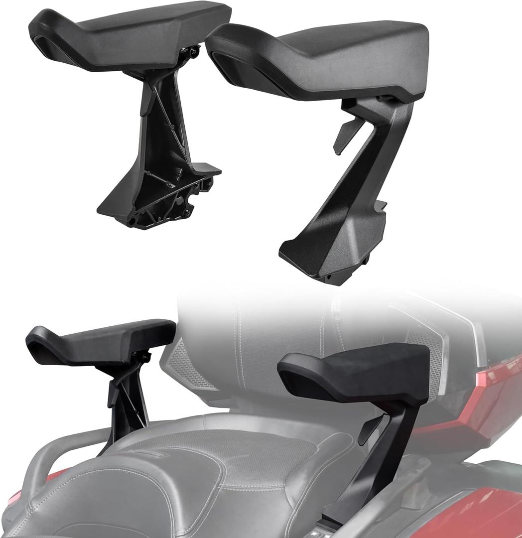 Passenger Armrests for Spyder RT 20-25, Adjustable Rear Passenger Arm Rest Kit for Can Am Spyder RT/Limited/Sea-to-Sky 2020-2025 Accessories, Replace #219401181